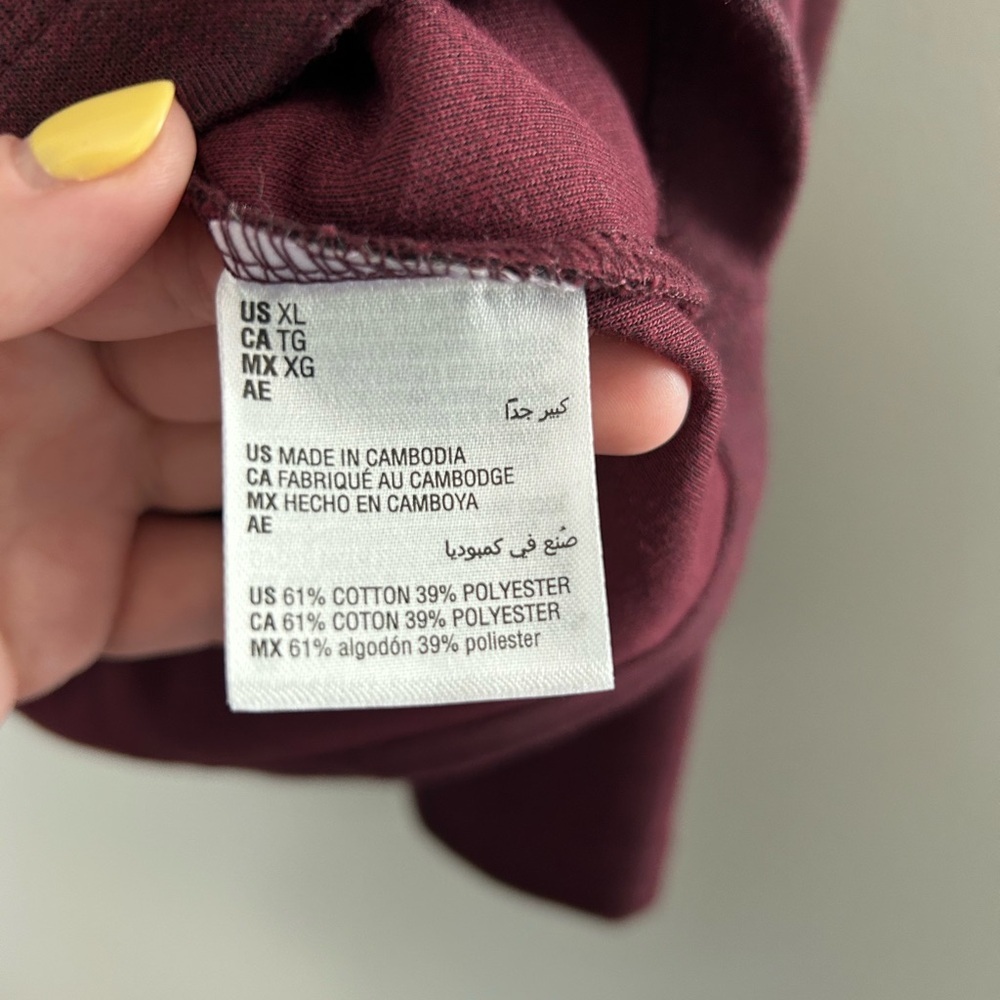 Alfani Men's Maroon Zip-Up Sweater - Picture 4 of 5